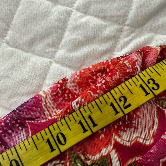 Jade Johnny Was Top Womens Small Pink Gloriana Mesh Tee Fitted Feminine Coquette - Picture 14 of 14